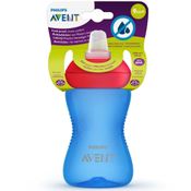 COPO BICO MACIO AZUL E VERMELHO 300ML - 9M - PHILIPS AVENT