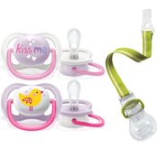 CHUPETA PASSARO KISS + PRENDEDOR DE CHUPETA - PHILIPS AVENT