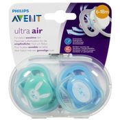 CHUPETA ULTRA AIR DUPLA COELHO - 6-18M - PHILIPS AVENT