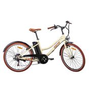 Bicicleta Elétrica Miami Aro 26 Retrô 350W 7.8Ah 6V Shimano Atrio - BI208_BW BI208_BW