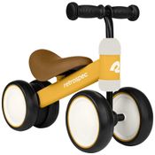 Bicicleta sem Pedal Infantil com 4 Rodas para Crianças de 1 a 4 Anos, Amarela, RETROSPEC 4507, Amarelo