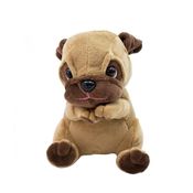 Cachorro Pug de Pelúcia 18cm Fofo e Encantador