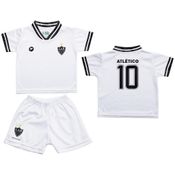 Conjunto Bebê Atlético MG Uniforme Branco - Torcida Baby