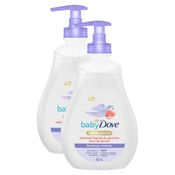 Kit 2 Sabonetes Líquidos de Glicerina Baby Dove Hidratação Relaxante Hora de Dormir 400ml cada