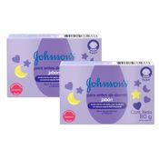 Kit com 2 Sabonetes Barra Hora do Sono Johnson's Baby 80g