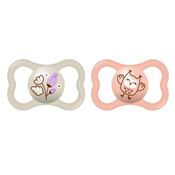 Chupeta Mam Rosa 16 Meses Embagalem Dupla - Mam Baby