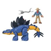 Imaginext Jurassic World Stegosaurus e Dr. Grant - Mattel