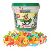 Balde Zoológico com 36 Figuras Sortidas - Gullive