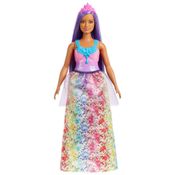 Barbie Boneca Princesa Cabelo Roxo - Mattel