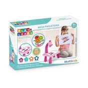 Mesa Projetora Para Desenhar Rosa Play e Learn Multikids - BR1601 BR1601