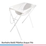 Banheira de Bebê Plástica Acqua Trio Galzerano Branca