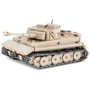 Kit de Construção Tanque Panzer VI Tiger 131 com 340 Peças, COBI, Marrom