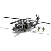 Kit de Construção Helicóptero Forças das 5817 Sikorsky Black Hawk com 905 Peças, COBI, Preto