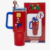 Canecão Tumbler com Pingente 1,15L Super Mario