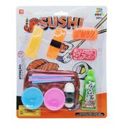 Kit De Comidinha De Sushi Com Bandeja Hashi Salmão 13 Peças