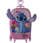 Mochila com Rodinhas Stitch Rosa 3857bm24 - Diplomata