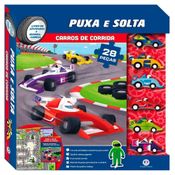 Livro Puxa e Solta Carros de Corrida - Ciranda Cultural