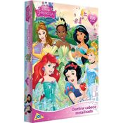 Quebra Cabeça Princesas Metalizado 100 Peças - Toyster