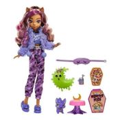 Boneca Monster High Festa Do Pijama Creepover Clawdeen Luxo