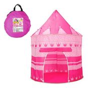 Barraca Tenda Castelo Da Princesa Rosa Dobrável Com Led