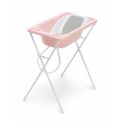 Banheira para Bebê Plástica Acqua Trio Galzerano Rosa Pérola