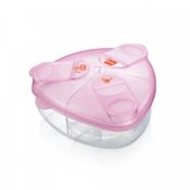 Porta Leite em Pó Bebê Milk Powder Box Triangular Rosa - MAM
