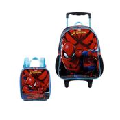 Kit Mochila com Rodinhas & Lancheira Homem Aranha X2 - Xeryus