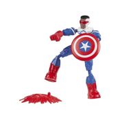 Boneco Bend e Flex Avengers Capitão América Falcão - Hasbro F0971