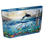 Quebra Cabeça 1500 peças Panorama Oceano Azul
