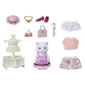 Sylvanian Families - Fashion Town Girl - Gato Persa - Epoch