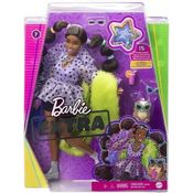 Barbie Morena EXTRA Conjunto de Flores com PET  HDJ45 -Mattel