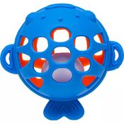 Mordedor Flexível Com Chocalho Baleia Azul - Buba