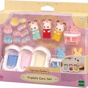 Sylvanian Families Conjunto Cuidando Trigêmeos