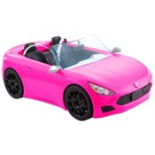 Carro Conversível de Brinquedo da Barbie com Cintos de Segurança e Rodas Giratórias, Rosa