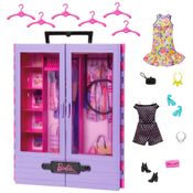 Barbie Fashionistas Armário da Moda com 6 Cabides e Espaço para Roupas