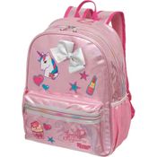 Mochila Escolar Jojo Siwa Shine Grande Pacific Rosa