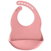 Babador Cata Migalhas Buba de Silicone Rosa