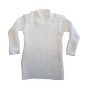 Blusa de Tricô Branco Tricô Kids