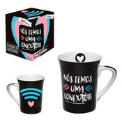 Caneca de Cerâmica Muddy Conexão Love 300ml - Wellmix