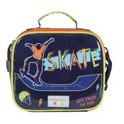 Lancheira Escolar Dermiwill Skate Container Kids Azul