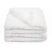 Cobertor Hug Carneirinho Sherpa e Fleece Off White