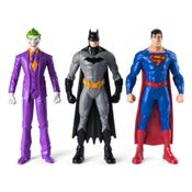 Conjunto De Bonecos - DC Comics - Batman, Coringa e Superman - Sunny