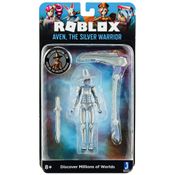 Roblox Boneco Articulado Aven Guerreira Prateada 10cm Sunny