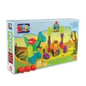 Blocos de Montar Blocossauro 31 Peças - Dismat MK361