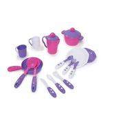 Brinquedo Kit De Cozinha Completo Rosa - Tateti 0333