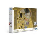 Quebra-Cabeça - Metalizado - Coleção Obras de Arte - 1000 Peças - Klimt - O Beijo - Toyster