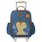 Mochila de Rodinhas MasterBag Dinossauro Azul