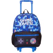 Mochila de Rodinhas Com Alça Sestini Game Plus 2 Azul