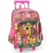 Mochila de Rodinhas Sem Alça Luxcel Up4You Girafa Pink