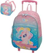 Kit Mochila Rodinha Lancheira Pacific Pack Me Super Star